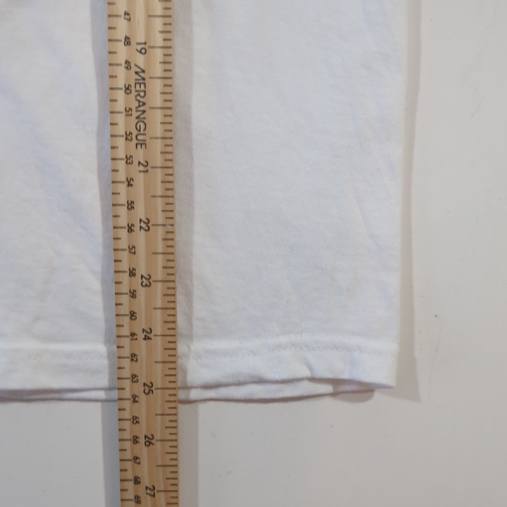 Naked & Famous Denim Women's Heavyweight Cotton Crew Tee - White Size Small - Picture 8 of 9
